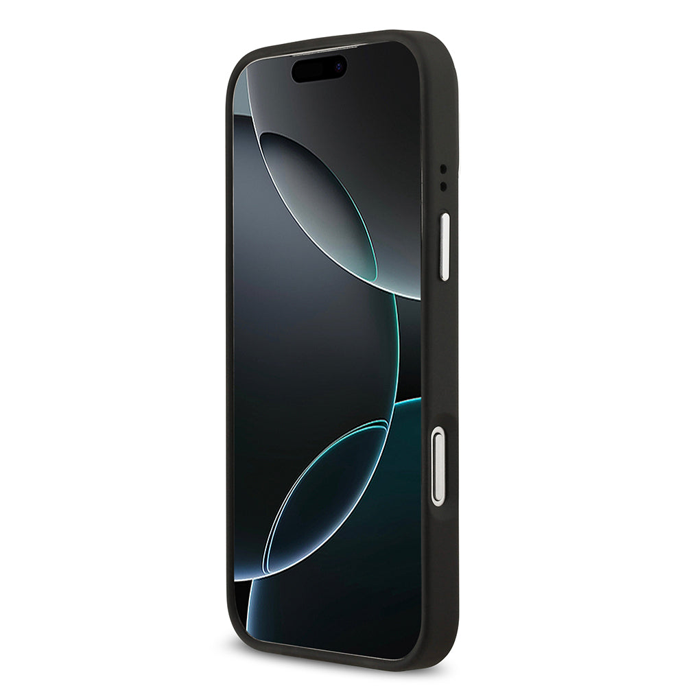 iPhone 17 Pro Max Kılıf Lacoste Orijinal Lisanslı M-safe Şarj Özellikli PU Pike Desenli Standlı Metal Logolu Kılıf