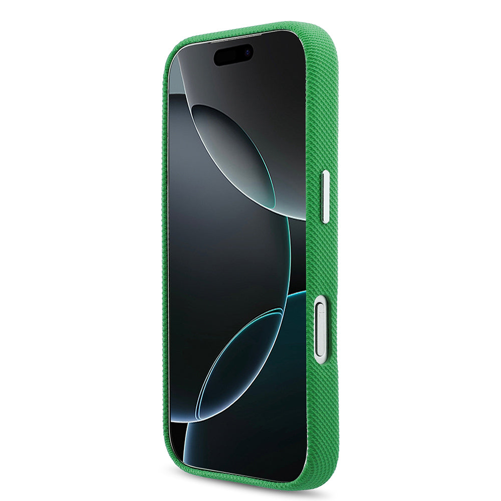 iPhone 17 Pro Max Kılıf Lacoste Orijinal Lisanslı M-Safe Şarj Özellikli PVC Pike Desenli Arka Yüzey İkonik Timsah Dokuma Logolu Kılıf