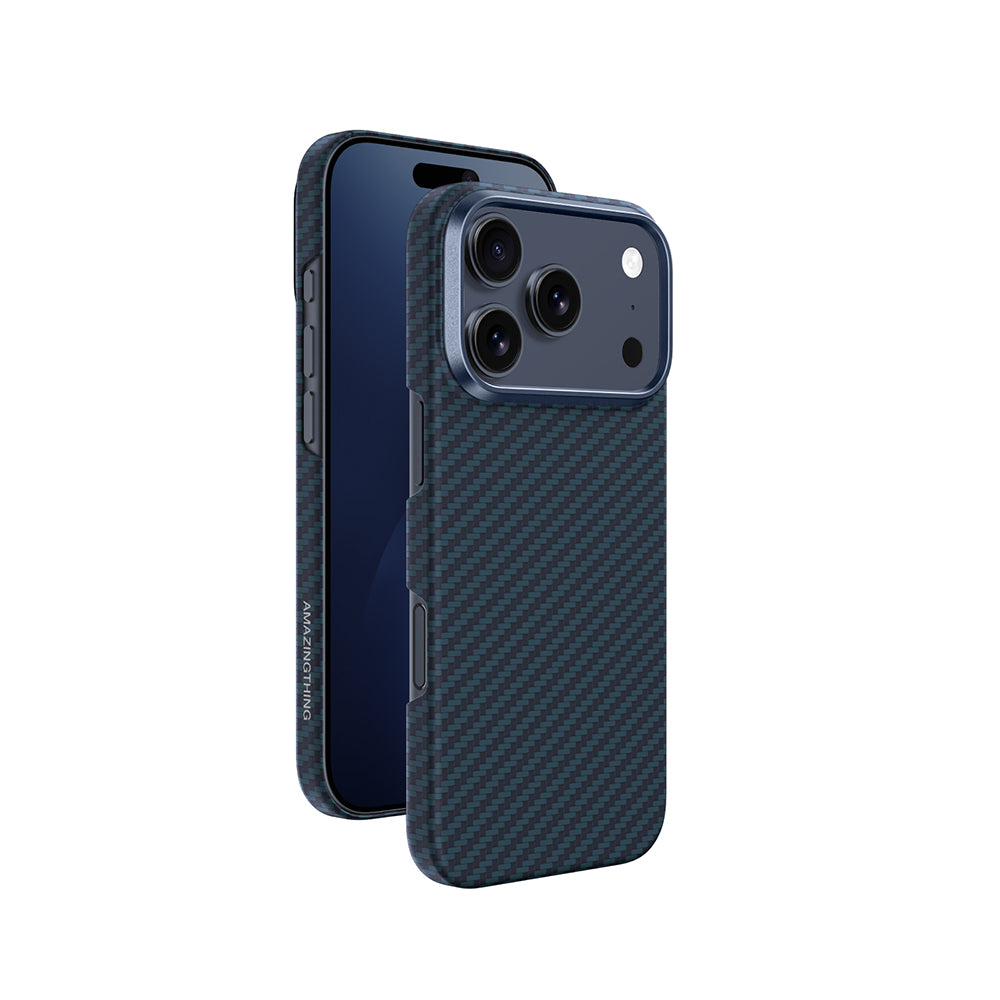 iPhone 17 Pro Max Kılıf M-safe Şarj Özellikli 1500D Aramid Fiber Amazingthing Titan Max Serisi Kılıf