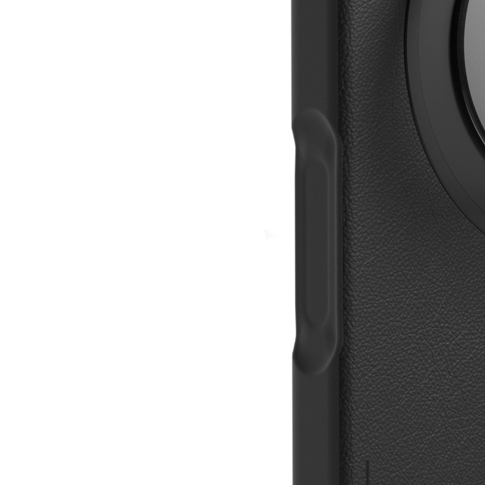 iPhone 17 Pro Max Kılıf M-safe Şarj Özellikli 360 Derece Standlı Basit Mat Deri Desenli Youngkit Tech Leather Serisi Kılıf
