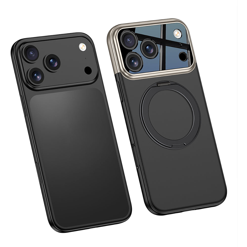 iPhone 17 Pro Max Kılıf M-safe Şarj Özellikli 360 Derece Standlı Çift Parçalı Zore Torino Kılıf