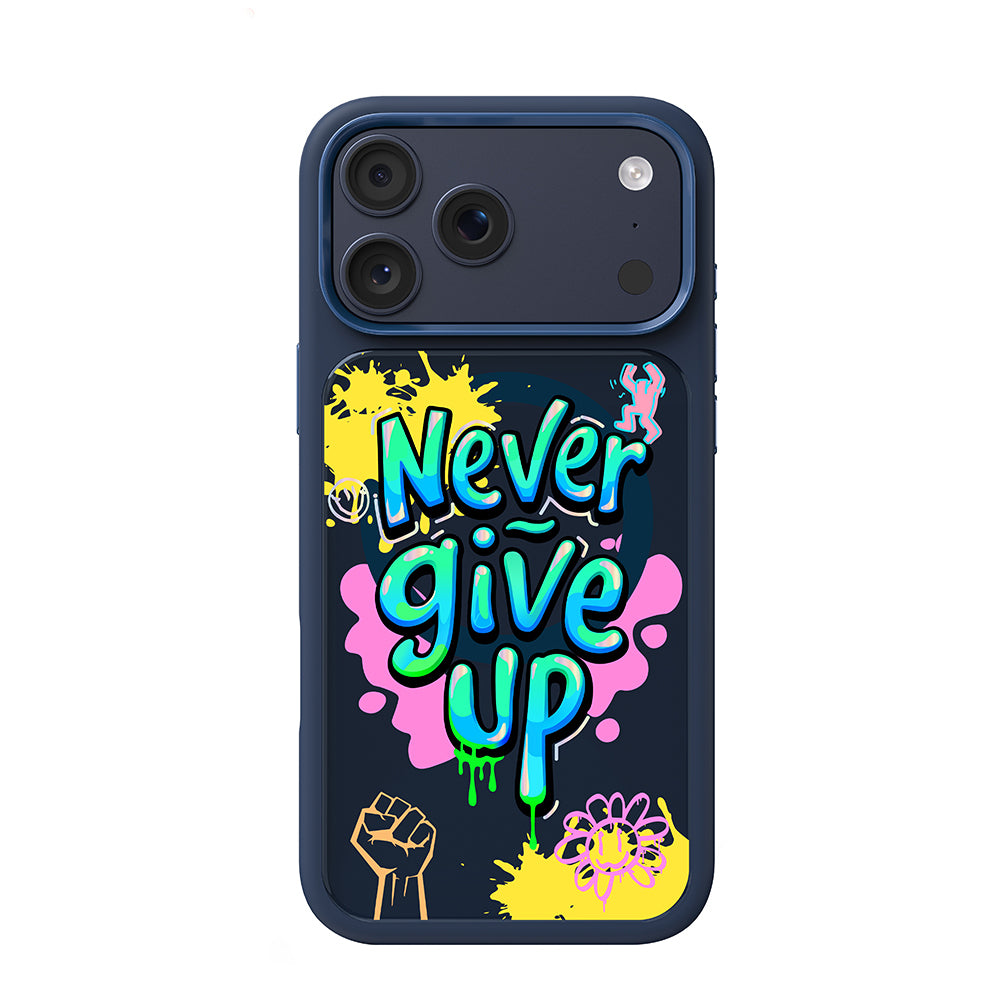 iPhone 17 Pro Max Kılıf M-safe Şarj Özellikli 3D Baskılı Tasarım Mutural Graffiti Serisi Kılıf