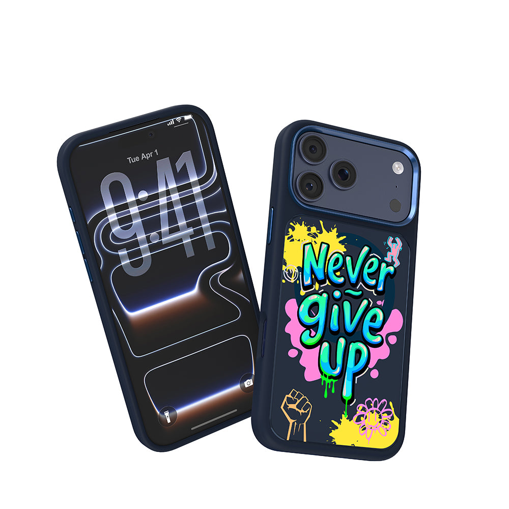 iPhone 17 Pro Max Kılıf M-safe Şarj Özellikli 3D Baskılı Tasarım Mutural Graffiti Serisi Kılıf