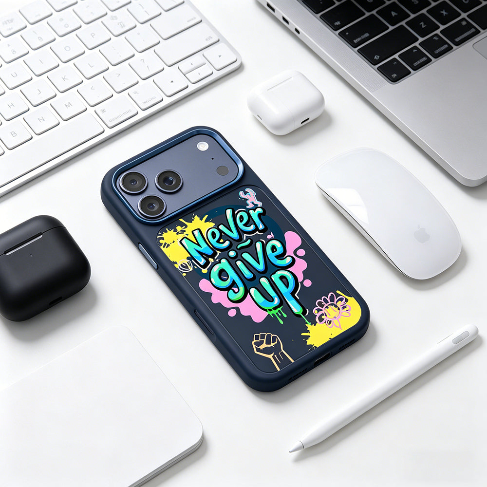 iPhone 17 Pro Max Kılıf M-safe Şarj Özellikli 3D Baskılı Tasarım Mutural Graffiti Serisi Kılıf