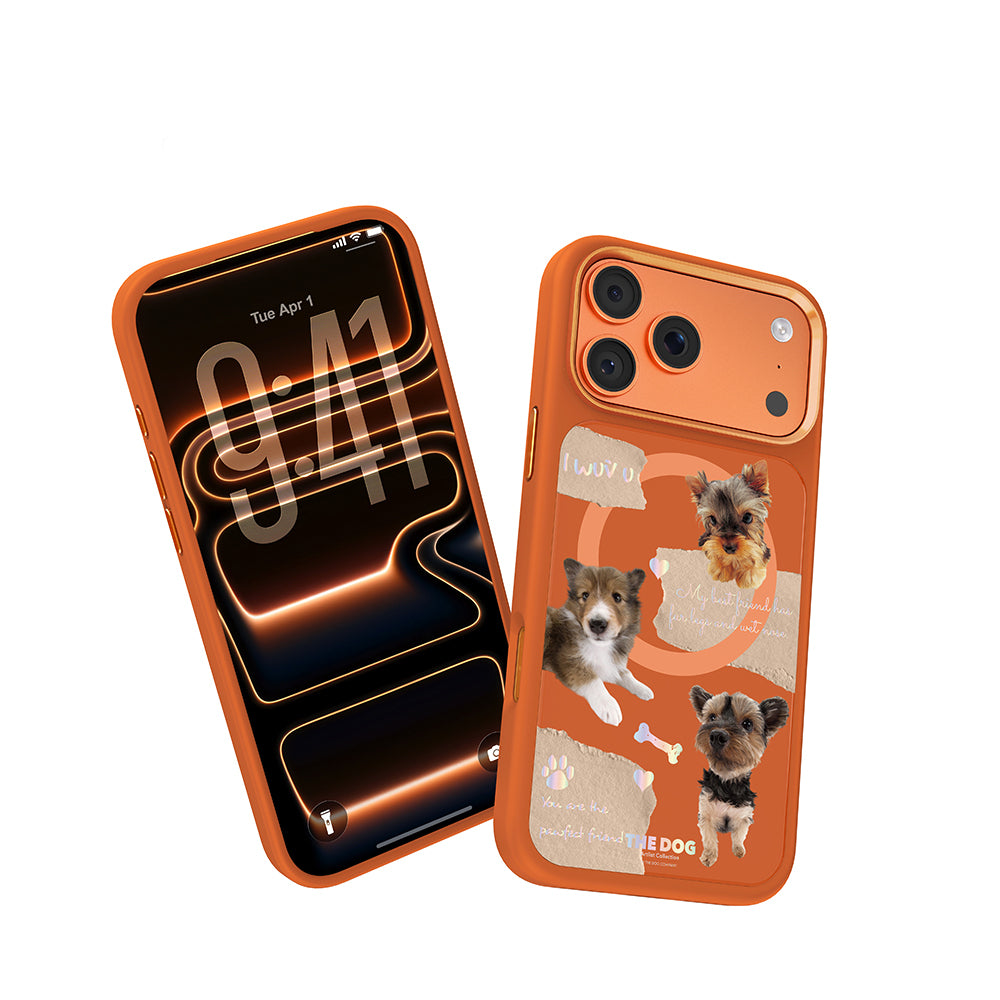 iPhone 17 Pro Max Kılıf M-safe Şarj Özellikli 3D Baskılı Tasarım Mutural The Dog Serisi Kılıf