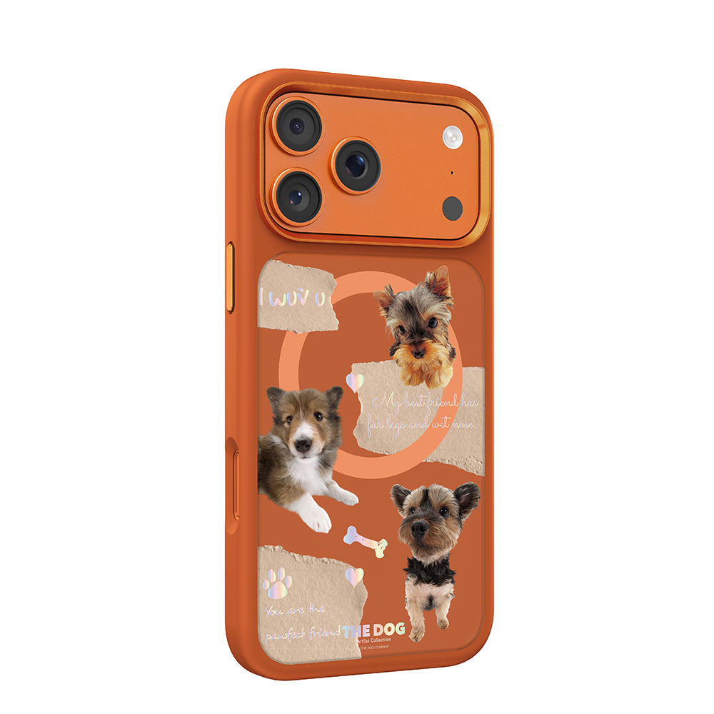 iPhone 17 Pro Max Kılıf M-safe Şarj Özellikli 3D Baskılı Tasarım Mutural The Dog Serisi Kılıf