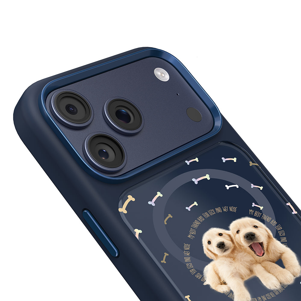 iPhone 17 Pro Max Kılıf M-safe Şarj Özellikli 3D Baskılı Tasarım Mutural The Dog Serisi Kılıf