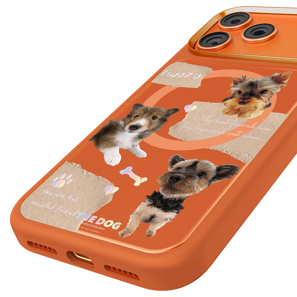 iPhone 17 Pro Max Kılıf M-safe Şarj Özellikli 3D Baskılı Tasarım Mutural The Dog Serisi Kılıf