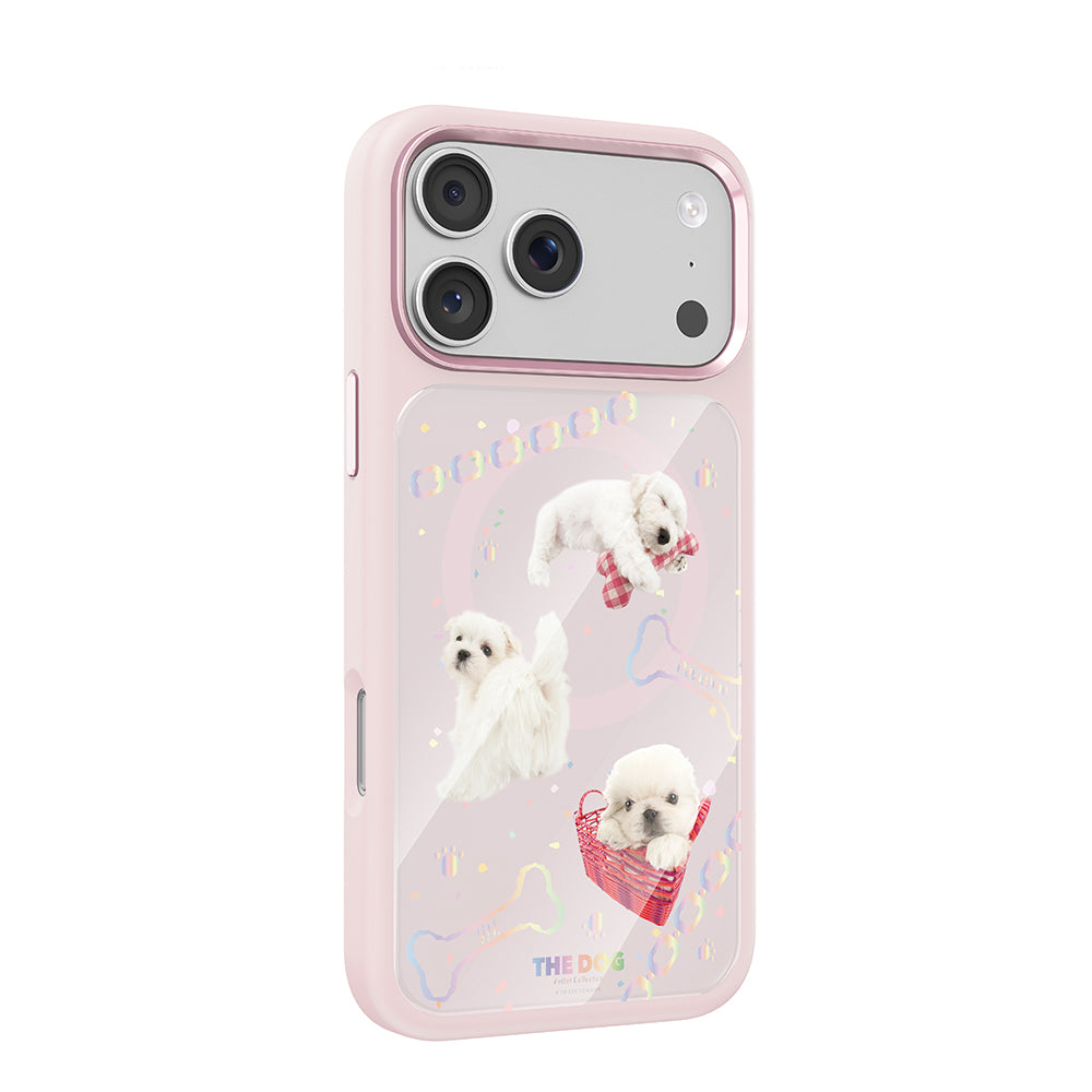 iPhone 17 Pro Max Kılıf M-safe Şarj Özellikli 3D Baskılı Tasarım Mutural The Dog Serisi Kılıf