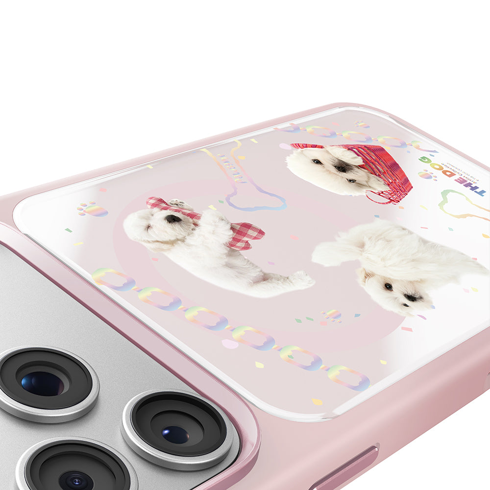 iPhone 17 Pro Max Kılıf M-safe Şarj Özellikli 3D Baskılı Tasarım Mutural The Dog Serisi Kılıf