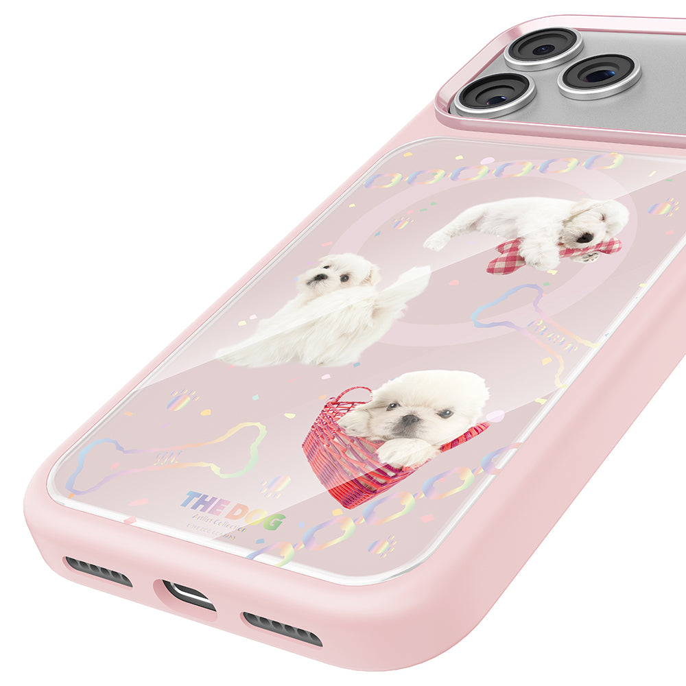 iPhone 17 Pro Max Kılıf M-safe Şarj Özellikli 3D Baskılı Tasarım Mutural The Dog Serisi Kılıf