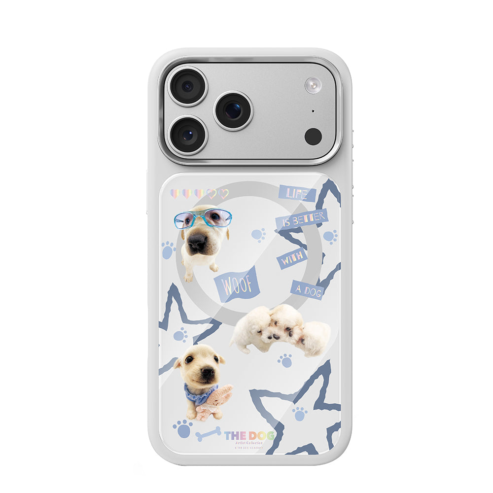 iPhone 17 Pro Max Kılıf M-safe Şarj Özellikli 3D Baskılı Tasarım Mutural The Dog Serisi Kılıf