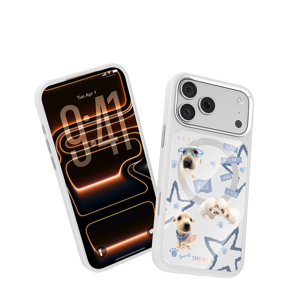 iPhone 17 Pro Max Kılıf M-safe Şarj Özellikli 3D Baskılı Tasarım Mutural The Dog Serisi Kılıf