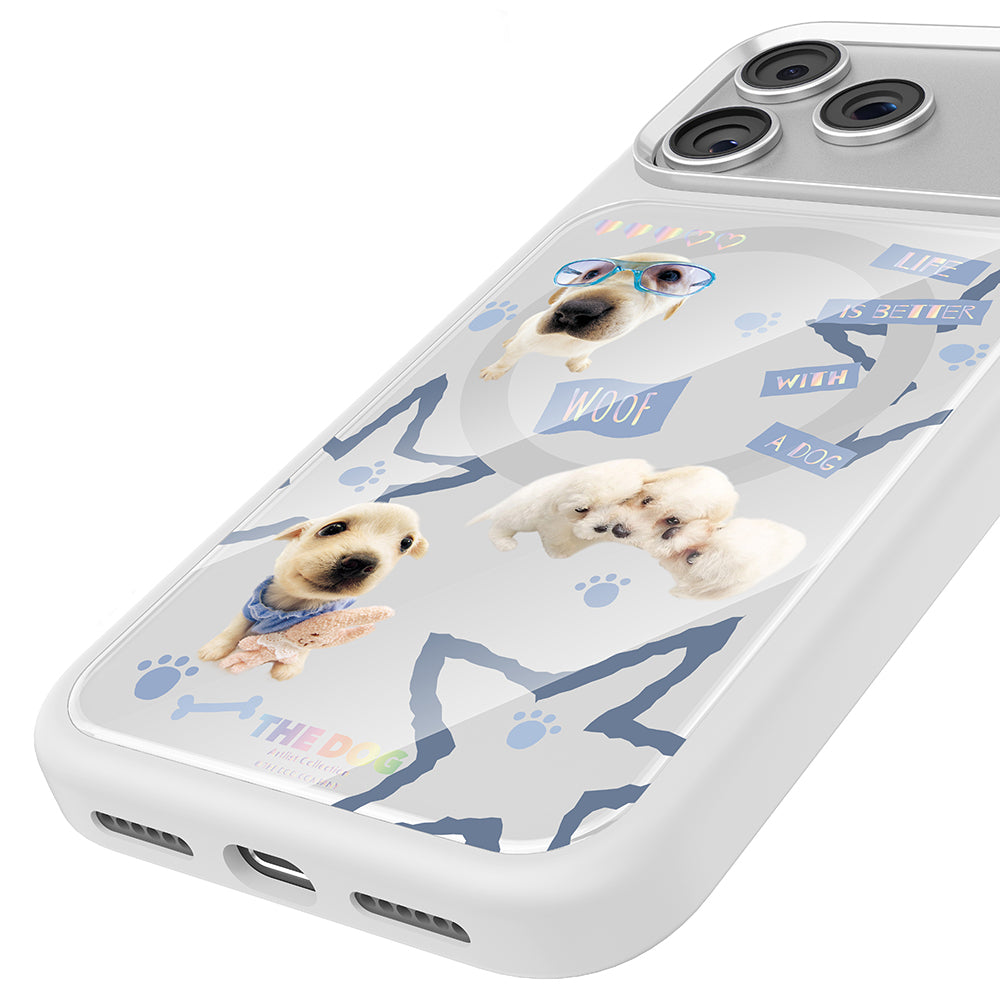 iPhone 17 Pro Max Kılıf M-safe Şarj Özellikli 3D Baskılı Tasarım Mutural The Dog Serisi Kılıf