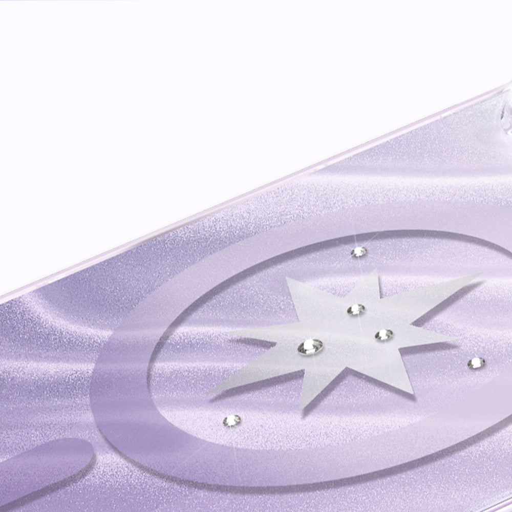 iPhone 17 Pro Max Kılıf M-Safe Şarj Özellikli Orijinal Swarovski Taşlı Zore Paris Rovix Sert PC Kılıf