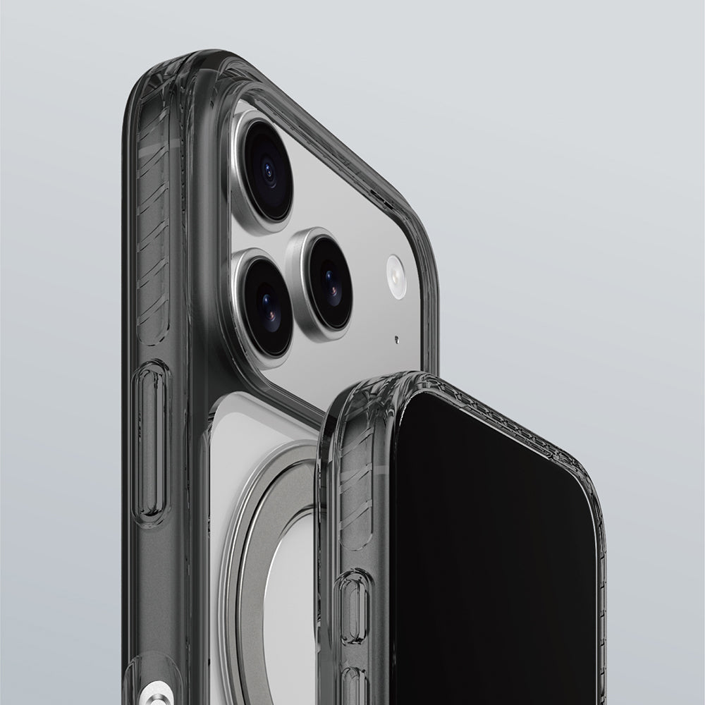 iPhone 17 Pro Max Kılıf M-Safe Şarj Özellikli Airbag Tasarımlı Standlı AmazingThing Titan Pro MagSpin Kılıf