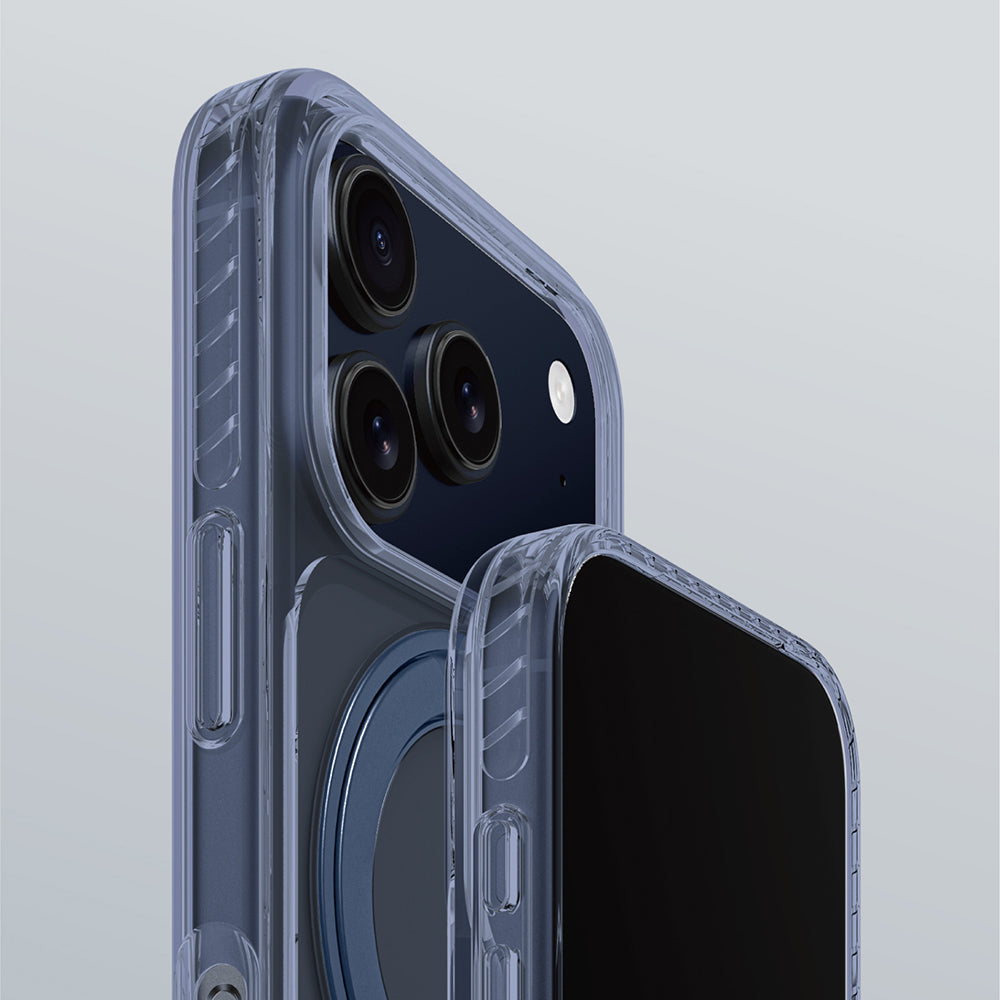 iPhone 17 Pro Max Kılıf M-Safe Şarj Özellikli Airbag Tasarımlı Standlı AmazingThing Titan Pro MagSpin Kılıf