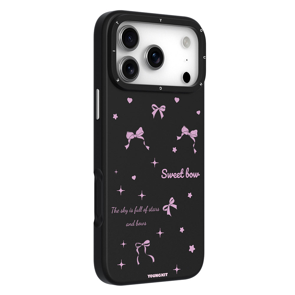 iPhone 17 Pro Max Kılıf M-Safe Şarj Özellikli Airbagli Çift Katmanlı Youngkit Sweathart Serisi Kılıf