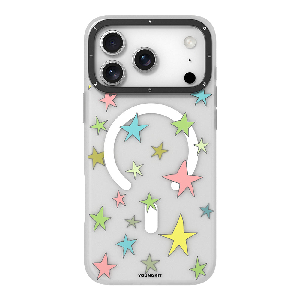iPhone 17 Pro Max Kılıf M-Safe Şarj Özellikli Airbagli Çift Katmanlı Youngkit Sweathart Serisi Kılıf