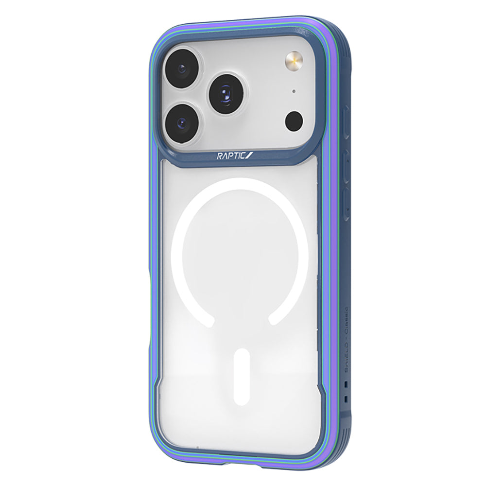 iPhone 17 Pro Max Kılıf M-safe Şarj Özellikli Airbagli Raptic Shield Serisi Şeffaf Arka Yüzey Kılıf