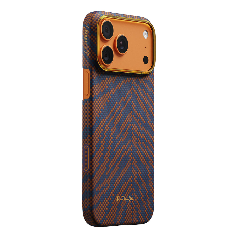 iPhone 17 Pro Max Kılıf M-safe Şarj Özellikli Aramid Karbon Fiber Pitaka Breath of Veins Serisi Kılıf