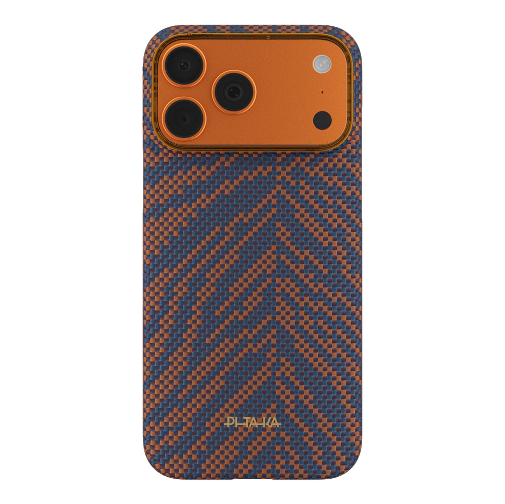 iPhone 17 Pro Max Kılıf M-safe Şarj Özellikli Aramid Karbon Fiber Pitaka Breath of Veins Serisi Kılıf