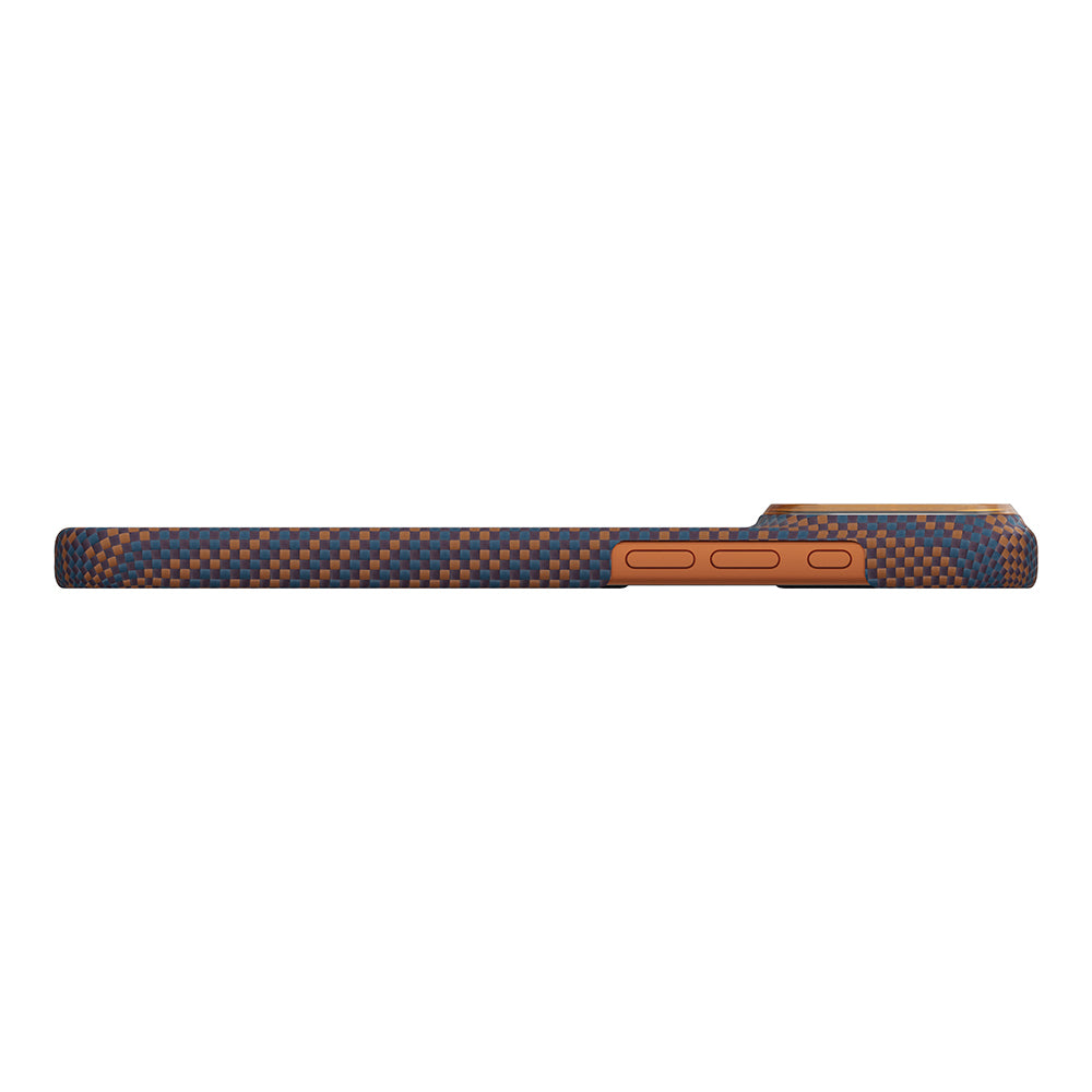 iPhone 17 Pro Max Kılıf M-safe Şarj Özellikli Aramid Karbon Fiber Pitaka Breath of Veins Serisi Kılıf