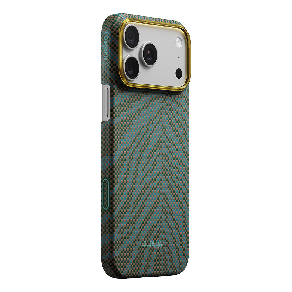 iPhone 17 Pro Max Kılıf M-safe Şarj Özellikli Aramid Karbon Fiber Pitaka Breath of Veins Serisi Kılıf