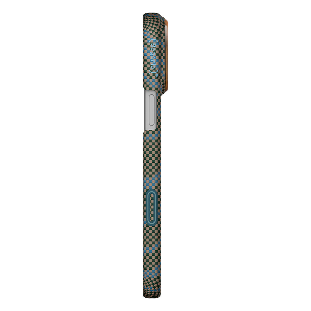 iPhone 17 Pro Max Kılıf M-safe Şarj Özellikli Aramid Karbon Fiber Pitaka Breath of Veins Serisi Kılıf