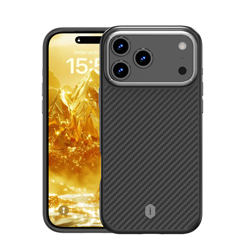 iPhone 17 Pro Max Kılıf M-safe Şarj Özellikli Aramid Fiber Wiwu Defense Ultra Serisi DCC-205 Kılıf