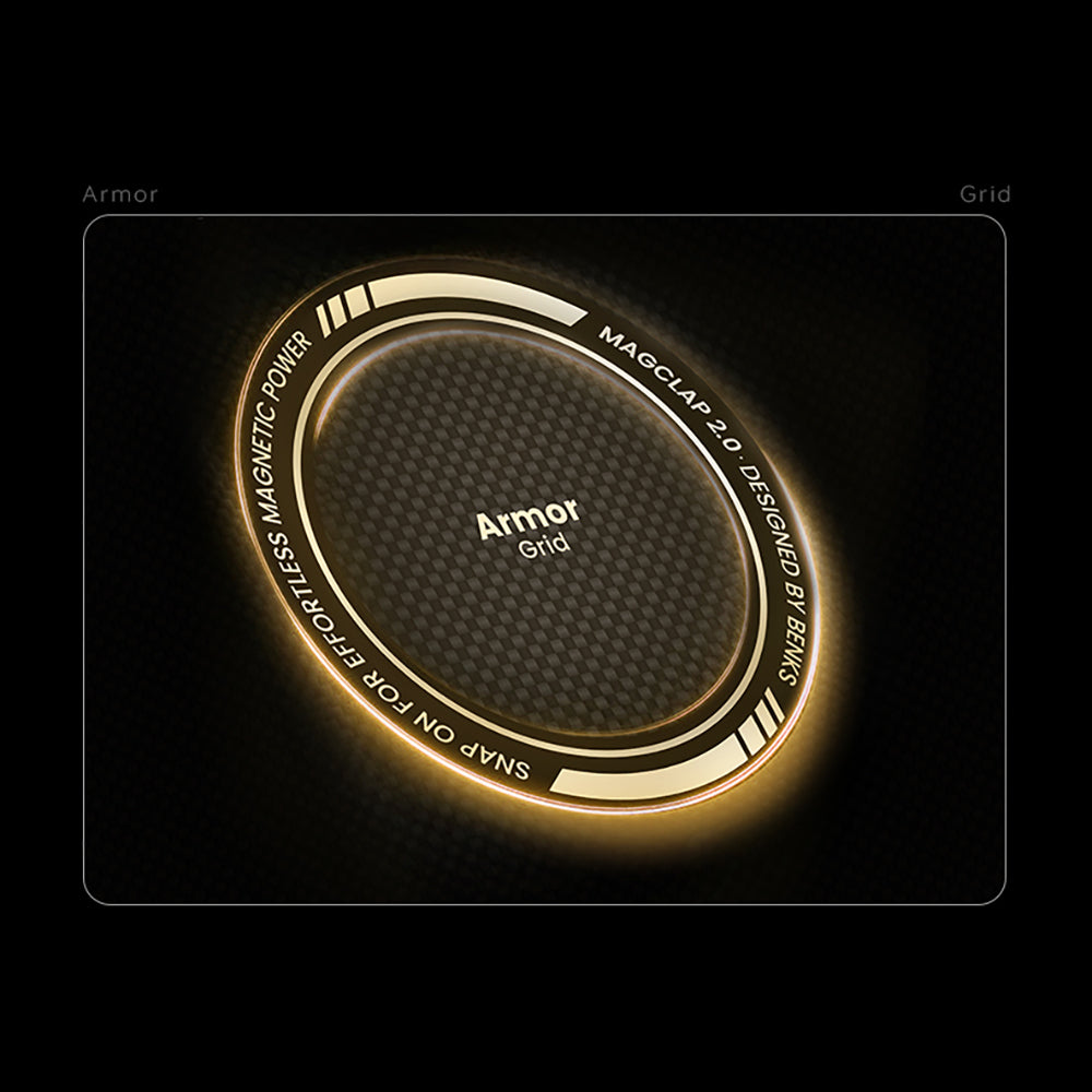 iPhone 17 Pro Max Kılıf M-Safe Şarj Özellikli Benks ArmorAir ArmorGrid Serisi Kevlar Kılıf