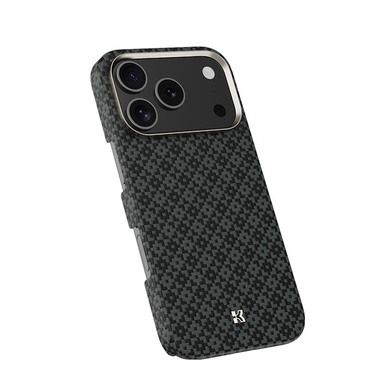 iPhone 17 Pro Max Kılıf M-Safe Şarj Özellikli Benks ArmorAir ArmorGrid Serisi Kevlar Karbon Kılıf
