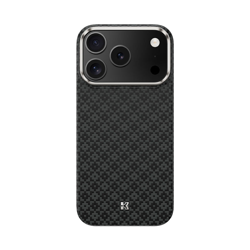 iPhone 17 Pro Max Kılıf M-Safe Şarj Özellikli Benks ArmorAir ArmorGrid Serisi Kevlar Karbon Kılıf