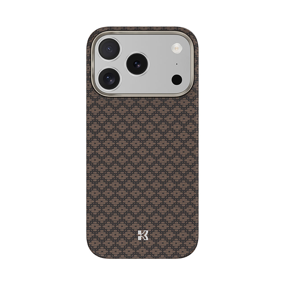 iPhone 17 Pro Max Kılıf M-Safe Şarj Özellikli Benks ArmorAir ArmorGrid Serisi Kevlar Karbon Kılıf