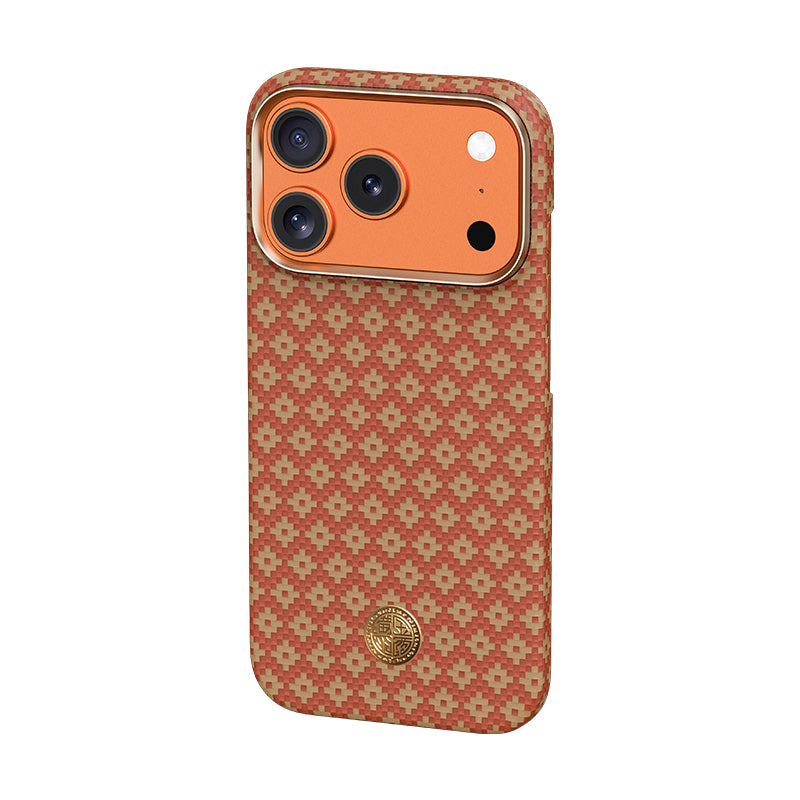 iPhone 17 Pro Max Kılıf M-Safe Şarj Özellikli Benks ArmorAir ArmorGrid Serisi Kevlar Karbon Kılıf