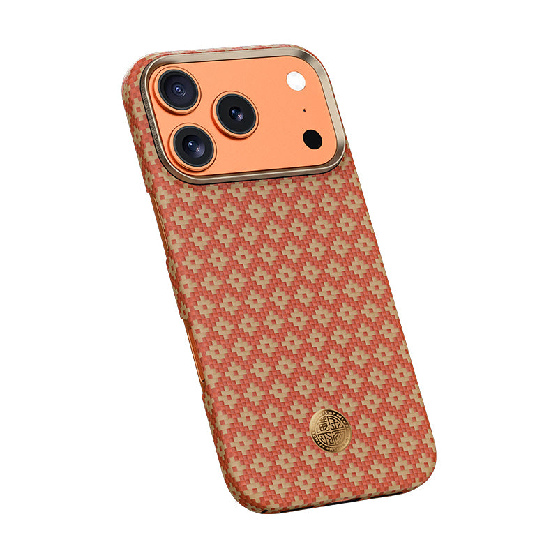 iPhone 17 Pro Max Kılıf M-Safe Şarj Özellikli Benks ArmorAir ArmorGrid Serisi Kevlar Karbon Kılıf