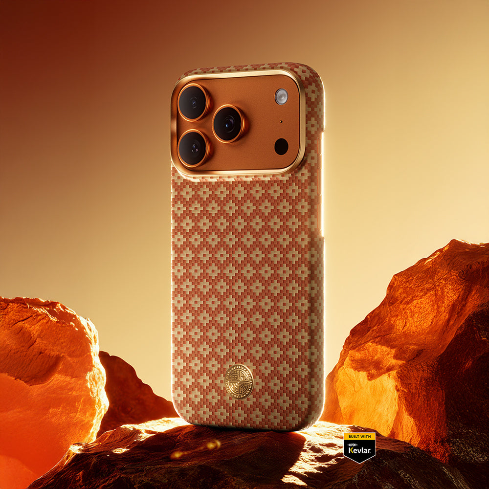 iPhone 17 Pro Max Kılıf M-Safe Şarj Özellikli Benks ArmorAir ArmorGrid Serisi Kevlar Karbon Kılıf