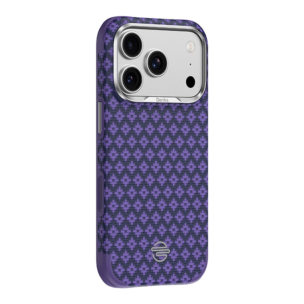 iPhone 17 Pro Max Kılıf M-Safe Şarj Özellikli Benks ArmorPro ArmorEdge X9 Serisi Kevlar Karbon Kılıf