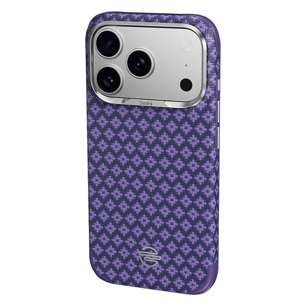 iPhone 17 Pro Max Kılıf M-Safe Şarj Özellikli Benks ArmorPro ArmorEdge X9 Serisi Kevlar Karbon Kılıf
