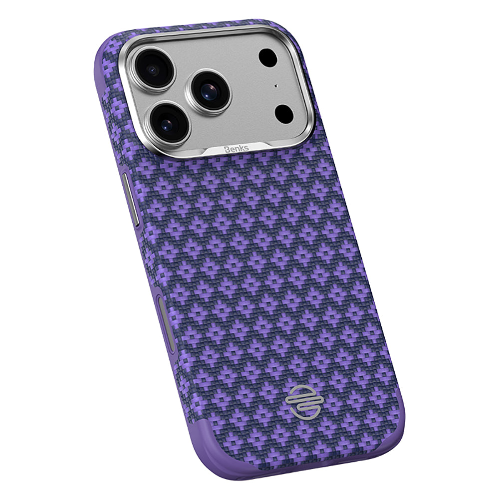 iPhone 17 Pro Max Kılıf M-Safe Şarj Özellikli Benks ArmorPro ArmorEdge X9 Serisi Kevlar Karbon Kılıf