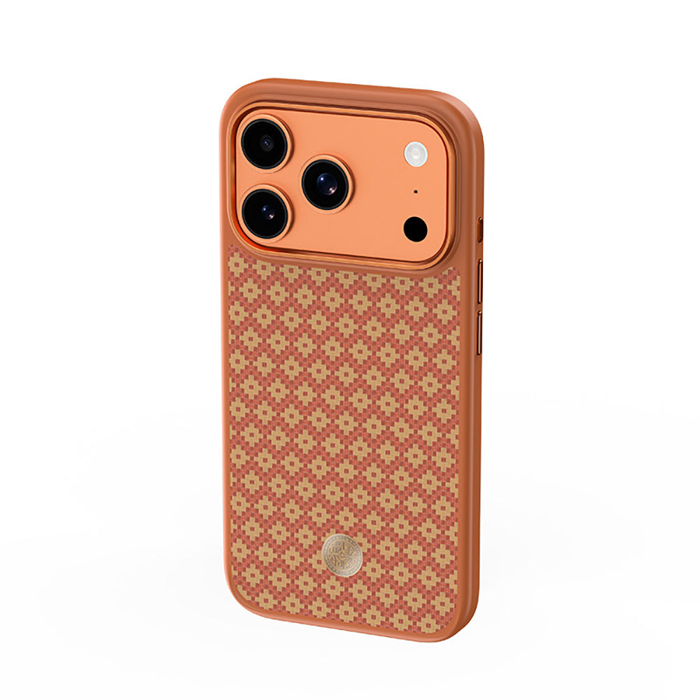iPhone 17 Pro Max Kılıf M-Safe Şarj Özellikli Benks ArmorPro ArmorGrid Serisi Kevlar Karbon Kılıf