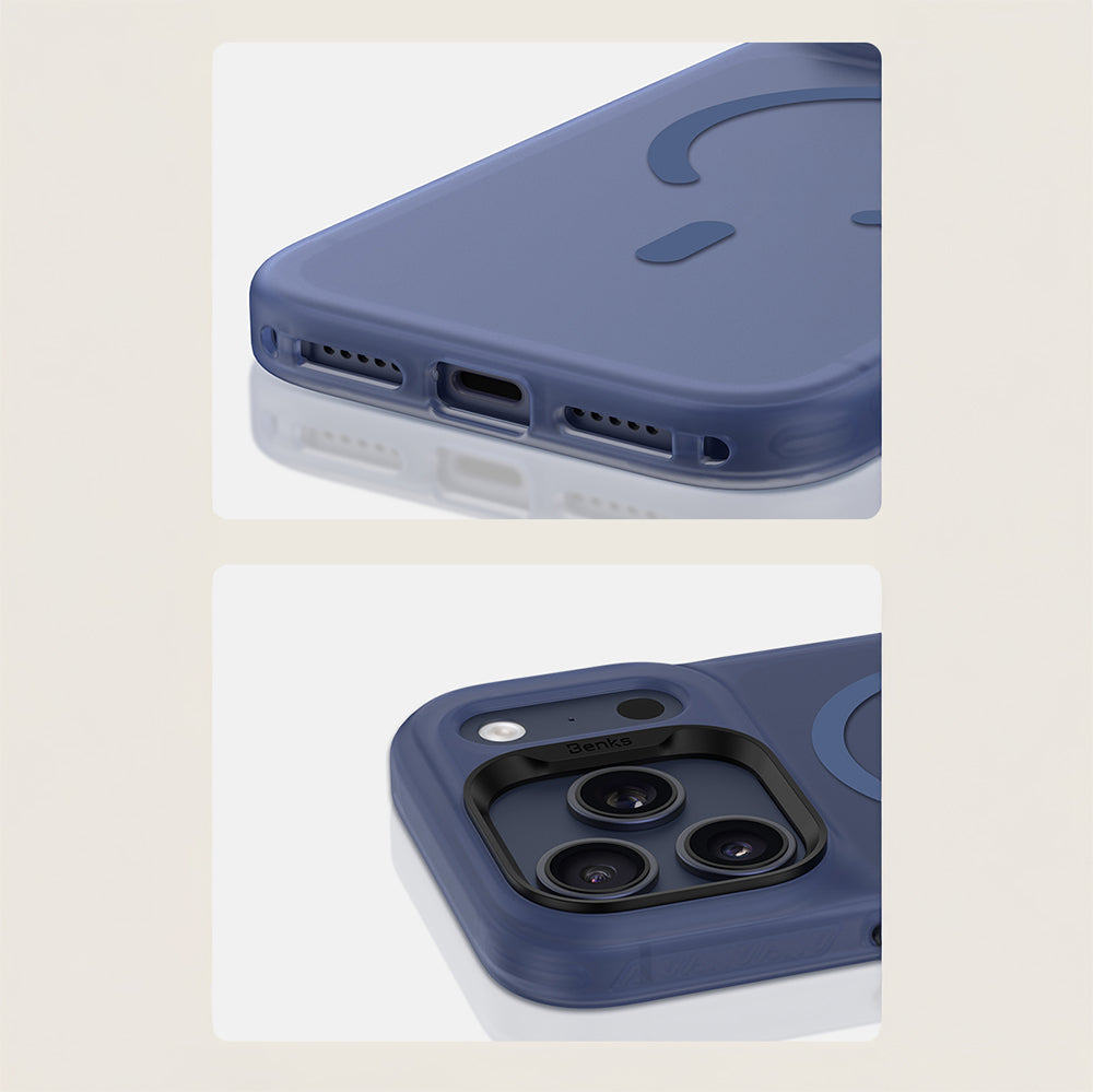 iPhone 17 Pro Max Kılıf M-Safe Şarj Özellikli Benks C-Magnet Lucid Armor Kılıf