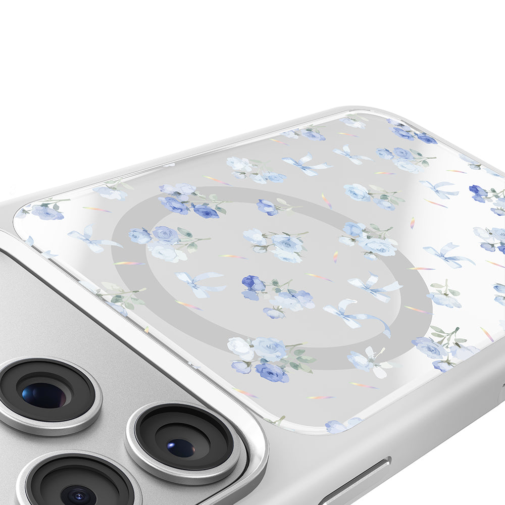 iPhone 17 Pro Max Kılıf M-safe Şarj Özellikli Çiçek Tasarımlı Mutural Flower Serisi Kılıf
