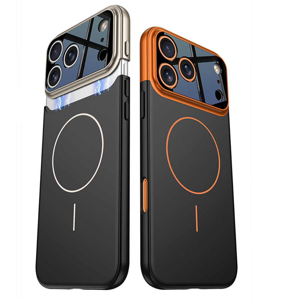 iPhone 17 Pro Max Kılıf M-safe Şarj Özellikli Çift Parçalı Zore Napoli Kılıf