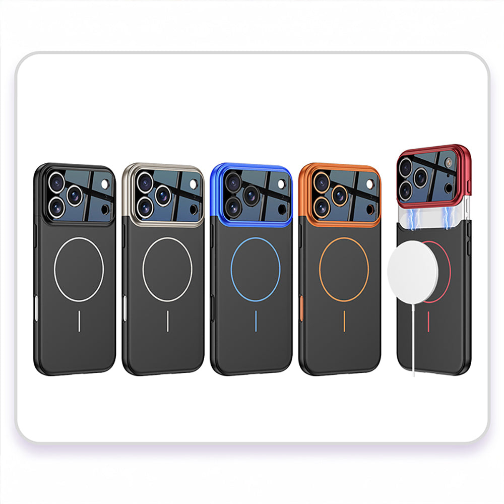 iPhone 17 Pro Max Kılıf M-safe Şarj Özellikli Çift Parçalı Zore Napoli Kılıf