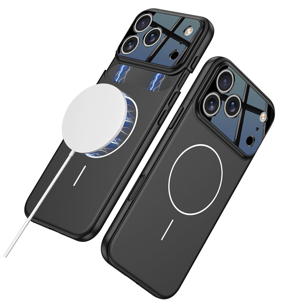 iPhone 17 Pro Max Kılıf M-safe Şarj Özellikli Çift Parçalı Zore Napoli Kılıf