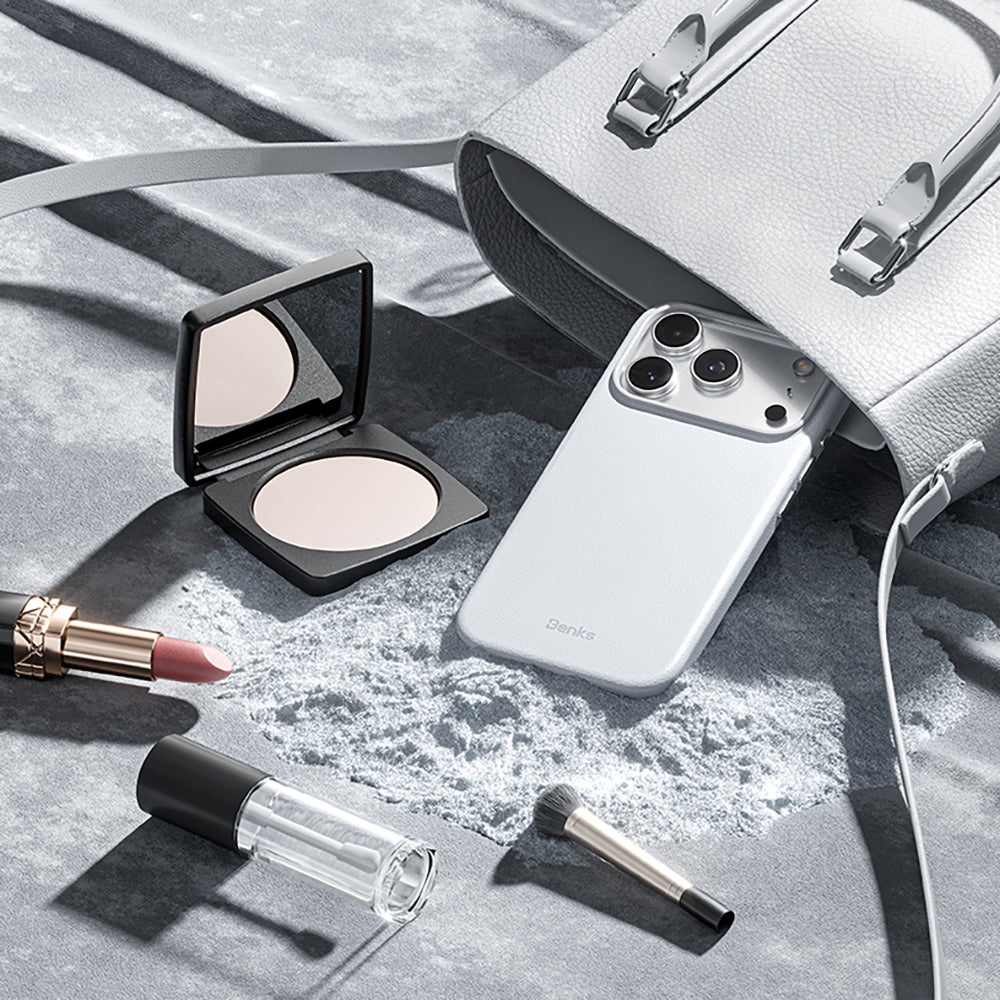 iPhone 17 Pro Max Kılıf M-safe Şarj Özellikli Çizilmeye Dayanıklı Benks VitaPro Serisi PU Deri Kılıf