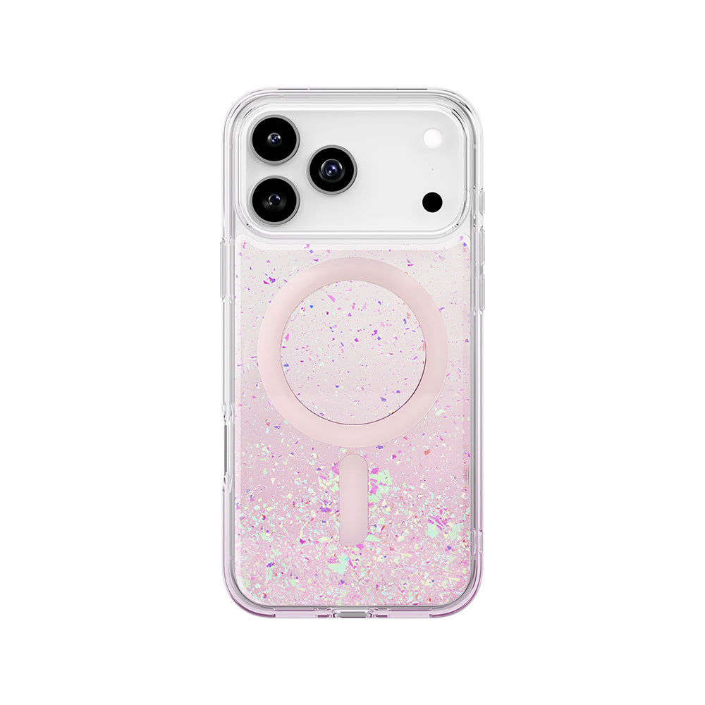 iPhone 17 Pro Max Kılıf M-safe Şarj Özellikli Hologram Parçalı Coehl Rosara Kılıf