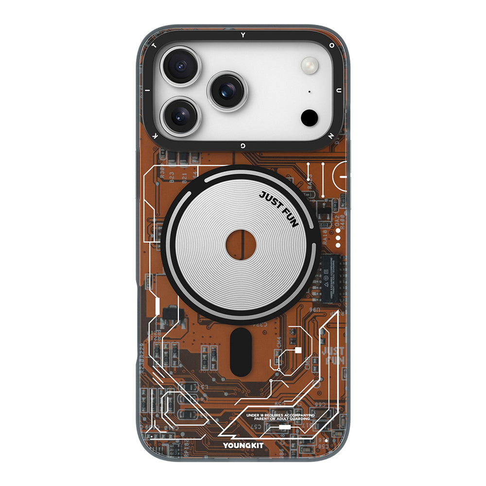 iPhone 17 Pro Max Kılıf M-safe Şarj Özellikli Kamera Denetim Butonlu Youngkit Technology Serisi Kılıf