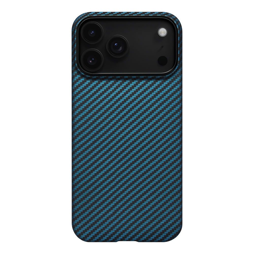 iPhone 17 Pro Max Kılıf M-Safe Şarj Özellikli Kamera Kontrol Butonlu Aramid Karbon Fiber Pitaka Ultra-Slim Kılıf